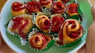 Valentine Pizza Rose Bouquet - Easy to make recipe with step by step instructions.