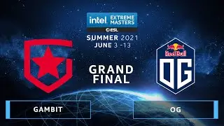 CS:GO - OG vs. Gambit [Dust2] Map 2 - IEM Summer 2021 - Grand-final