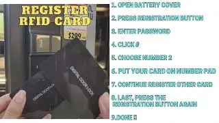 Register Card/ Password for EPIC ES-300D , ES-700G [Programming Video]