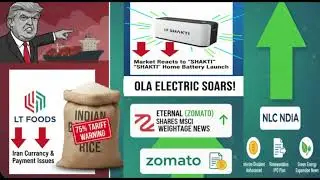 Trump tariff warning இந்திய basmati rice exports-க்கு | Ola launch &ldquo;Shakti&rdquo; | Zomato MSCI weightage