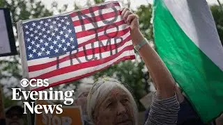 Demonstrators protest Trump's visit to Scotland ahead of U.S.-EU trade talks