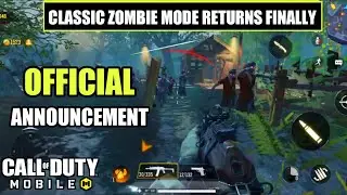 *NEW* Codm Classic Zombie Mode Returns Offical Announcement | Classic Zombie Mode Trailer 2022
