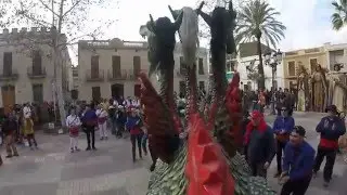 Drac de tres caps de Sant Pere de Ribes , Sant Pau 2016 Plaça Marcer