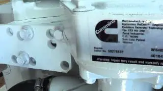 Cummins Marine 6BTA 330 Diamond Engine Test #1 for Mark H.