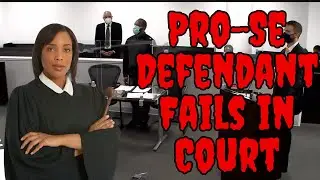 Pro Se Defendant Courtroom Disaster: Implicates Self in Third Person Arguments. #prosedefendant
