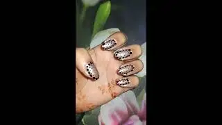 Easy Nail Art for beginners using toothpick..