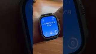 watchOS 10 new good morning screen after sleep tracking on the Apple Watch Ultra.