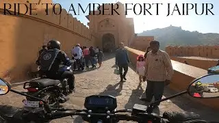 Ride to Amber (Amer) Fort Pink City Jaipur Motovlog Yamaha FZX Pure Riding Footage