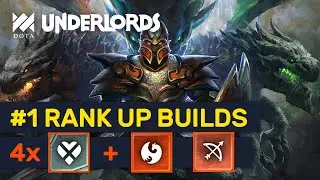 #1 RANK UP BUILDS! New Meta Heartless Dragon Hunters! | Dota Underlords
