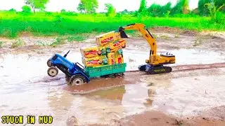 JCB Loading PARLE-G Mini tractor trolley|@MrDevCreators