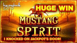 OMG Insane! → BETTER THAN JACKPOT on Mustang Spirit Slots!