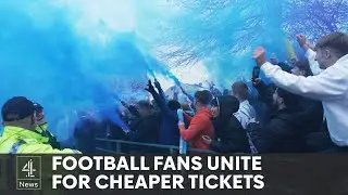 Rival football fans join in protest over rising ticket prices