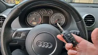 Funkschlüssel Batteriewechsel neu anlernen ohne Diagnosegerät - Audi A3 Cabrio
