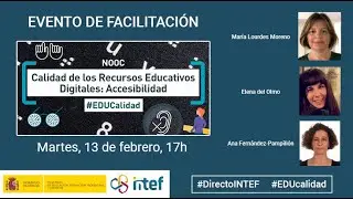 Evento de facilitación del NOOC “Calidad de los Recursos Educativos Digitales: Accesibilidad