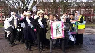 The playground protestors bring history to life - Sarah Rogers reports