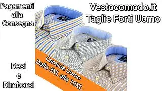 Camicie Uomo Taglie Forti Dalla 3XL alla 10XL | Scopri il Nostro Catalogo su WWW.VESTOCOMODO.IT