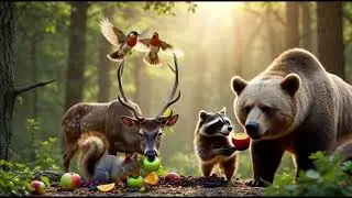 Scene of animals eating food // Animal Fact English