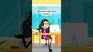 Call center supervisors during calls #animation #funnyvideo #comedy #gplus #pov #genz #callcenter