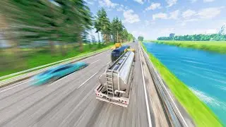 Insane 500 MPH Traffic Shifting & Crashes - BeamNG.drive