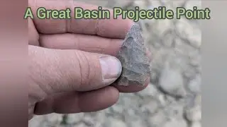 Great Basin projectile point found on hillside