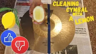 Cleaning Cymbal with a lemon