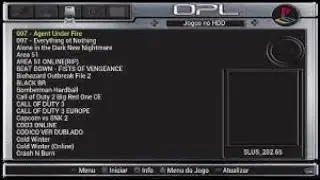 OPL PS2 MENU DE JOGOS NÃO APARECE - VERIFIQUE OS ARQUIVOS