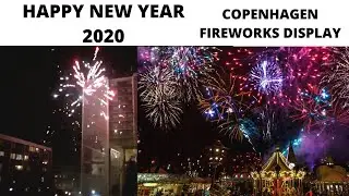 COPENHAGEN DENMARK FIREWORKS DISPLAY 2020 HAPPY NEW YEAR