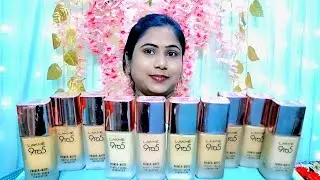 LAKME 9 to 5 PRIMER+MATTE PERFECT COVER FOUNDATION Lightest To Darkest Shade ll Review & Swatches