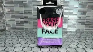 ERASE YOUR FACE Makeup Remover Cloths   Reusable Microfiber Face Towels to Cleanse & Remove Makeup