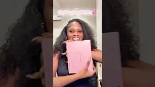 Unboxing my pink Jesus Bible ESV edition that I found on Amazon 🤍 #theJesusbible #pinkbible #bible