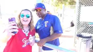 Tony Beasley Texas Rangers Spring Training 2017