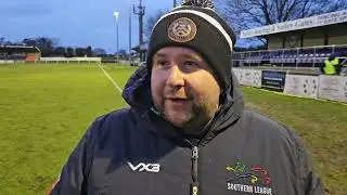 POST MATCH REACTION - Hungerford Town 2 - 0 Gosport Borough - with Danny Robinson
