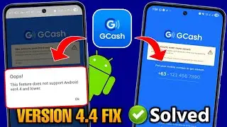 Проблема Gcash Android 4.4 2025 | Эта функция не поддерживает Android версии 4.4 и более ранних в...