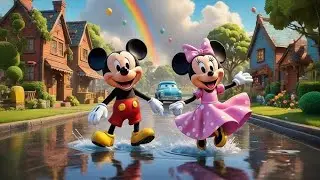 Mickey & Minnie&rsquo;s Rainbow Walk 🌈 | Cute Cartoon Kids Animation