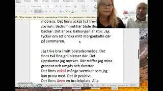 Sfi, kurs B, kurs C, min bostad, mitt område, exempeltext, nationella prov, svenska och arabiska