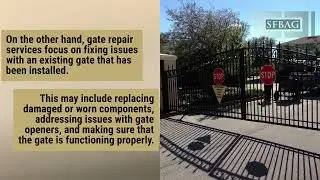 Gate Repair - San Jose - SF Bay Automatic Gates - 669 281 4177