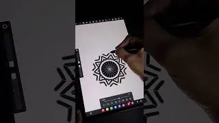 How to draw easy mandala in #hipaint #shorts , Beginners hipaint tutorial