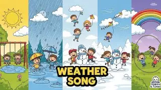 Weather Song ☀️🌧️⛈️ | Fun Kids Song About Sun, Rain & Clouds | Happy Tales & Tunes