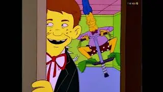 [The Simpsons] Bart Sights the MAD Magazine Kid Alfred E. Neuman in their NYC Office