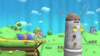 Yoshi's Woolly World ~ World 1-5: Knitty-Knotty Windmill Hill (Collectables Guide)