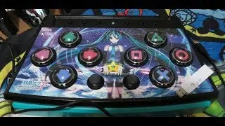 Project Diva mini arcade controller hook up to PS4 with an adapter