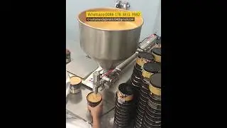 Thick Paste Filling Machine For Sauce And Cosmetic #fillingmachine #peanutbutter #chilisauce #cream