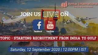Starting Recruitment from India to Gulf