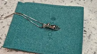 Adorable Cat Necklace for Cat Lovers, Sterling Silver