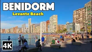 Benidorm, Spain 🇪🇸 Playa de Levante 🌞 4K Walk