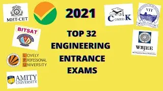 2021 Top 32 Engineering Entrance Exams😱🥴😵