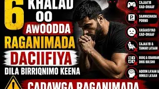 6 Khalad Oo Awoodda Raganimada Dila, Daciifiya Xiisaha Isutagga Lammaanaha, Birriqnimo Keena? Cadawg