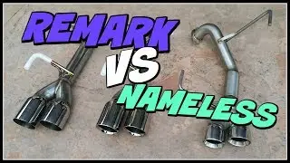 NAMELESS vs REMARK MUFFLER DELETE 2015-2020 SUBARU WRX / STi