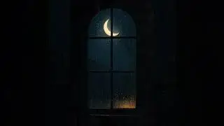Moonlight & Rain Sounds through the Window &mdash; 1 Hour Sleep Ambience