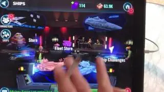 Star Wars galaxy of heroes number one ship player in the world.
